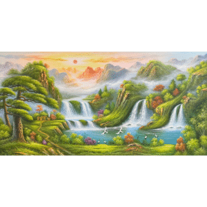 Mountain & Waterfall